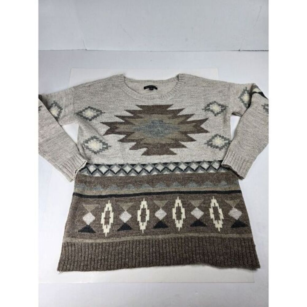 American Eagle Outfitters Sweater S/P‎ Earthy Aztec Boho Retro Hippy Pullover